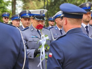 Uczestnicy obchodów Święta Policji w Mieleckiej jednostce policji