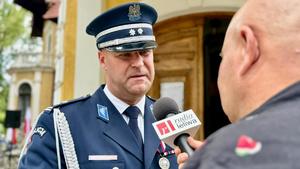 Uczestnicy obchodów Święta Policji w Mieleckiej jednostce policji