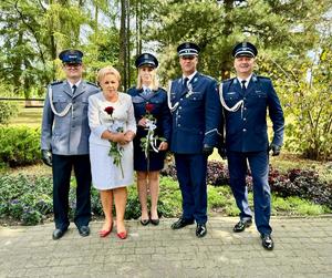 Uczestnicy obchodów Święta Policji w Mieleckiej jednostce policji