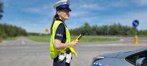 post. Małgorzata Ćwieka policjantka wydziału ruchu drogowego mieleckiej komendy