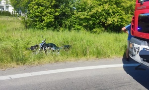 motocykl biorący udział w zdarzeniu