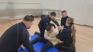 uczestnicy szkolenia - mieleccy policjanci