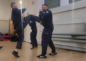 uczestnicy szkolenia - mieleccy policjanci