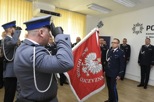 Uroczyste wprowadzenie Komendanta Powiatowego Policji w Mielcu - uczestnicy uroczystości