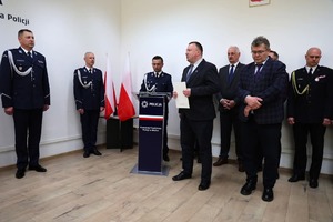 Uroczyste wprowadzenie Komendanta Powiatowego Policji w Mielcu - uczestnicy uroczystości