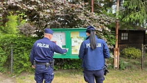 mieleccy dzielnicowi kontrolujący ogródki działkowe