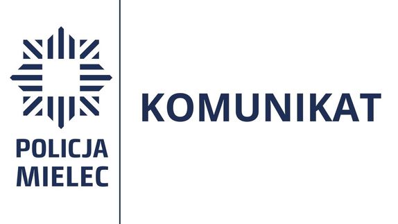 logo KPP Mielec i komunikat - napis