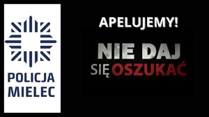 UWAGA! Nie dajmy się oszukać plakat