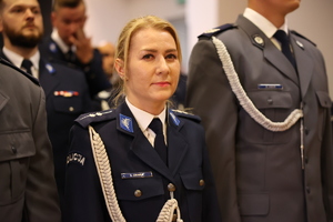 uczestnicy obchodów Święta Policji 2025 w mieleckiej jednostce Policji