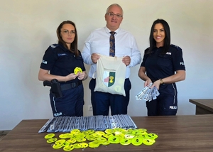 mieleckie policjantki z Wójtem Gminy Czermin