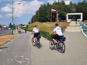 Mieleccy policjanci w parolu rowerowym na terenie Mielca