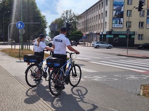 Mieleccy policjanci w parolu rowerowym na terenie Mielca
