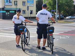 Mieleccy policjanci w parolu rowerowym na terenie Mielca