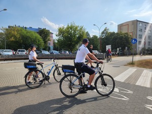 Mieleccy policjanci w parolu rowerowym na terenie Mielca
