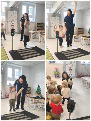 przedszkolaki z "Psotnej Andzi"  policjantką