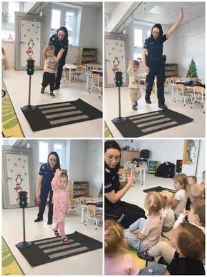 przedszkolaki z "Psotnej Andzi"  policjantką