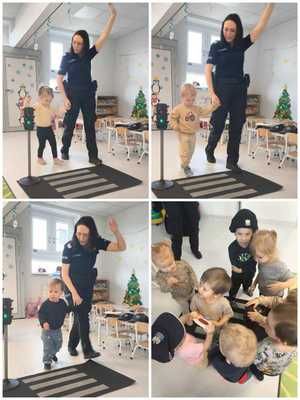 przedszkolaki z "Psotnej Andzi"  policjantką