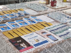 uczestnicy debaty z policjantami