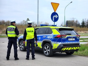 policjanci podczas działań