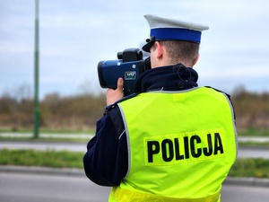policjanci podczas działań