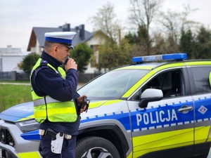 policjanci podczas działań