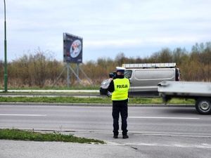 policjanci podczas działań