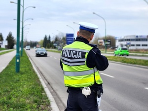 policjanci podczas działań
