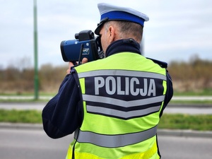 policjanci podczas działań